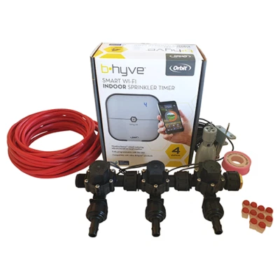 Orbit B-hyve WiFi Controller 4 Station-3x13mm Manifold Valves & Wire -FreeSensor - Image 1 of 4