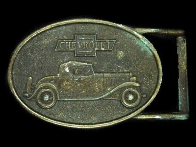 TJ07167 HEBILLA DE CINTURÓN PUBLICIDAD COCHE VINTAGE AÑOS 70 **CHEVROLET** Foto 1 de 2