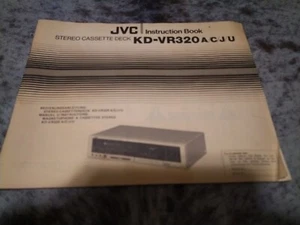 JVC KD-VR320A/C/J/U Cassette Tape Player Anleitungsbuch - Bild 1 von 3