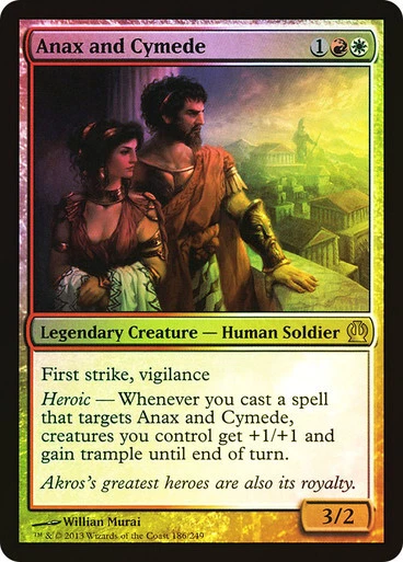 Magic The Gathering MTG ANAX AND CYMEDE FOIL Theros NM Near Mint - Image 1 of 1