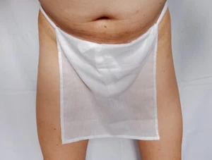 Gasa transparente delgada japonesa tradicional 100 % algodón para hombres Ecchu Fundoshi - Imagen 1 de 4