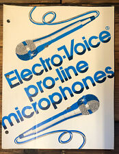 Electro-Voice EV Pro-Line MicrophonesPL91 PL95 PL11  3pg Dealer Brochure *Orig*
