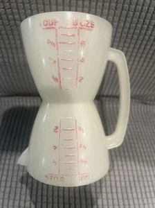 Vintage Tupperware Measuring Cup Double with Handle (liquid & Dry) Made in USA - Picture 1 of 7