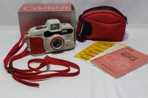 Canon Sure Shot WP-1 35mm Film Camera w/ Strap, Case, Box, Manual - Picture 1 of 10