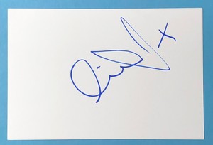 NICOLA ROBERTS SIGNED INDEX CARD 6x4" - GIRLS ALOUD