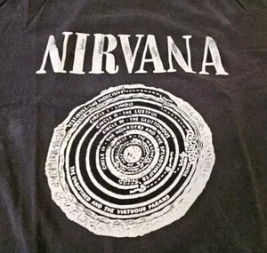 Vintage Nirvana Vestibule Gates of Hell Sub Pop Label T Shirt - Picture 1 of 12