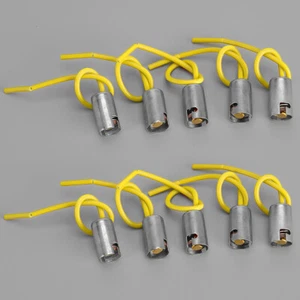 10pcs BA9S Car Truck SUV Light Bulb Sockets Holders With Wire Connectors - Picture 1 of 5