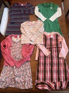 Gymboree Dresses Shirts 7 Pieces Size 8/9 Striped Floral Plaid - Picture 1 of 6