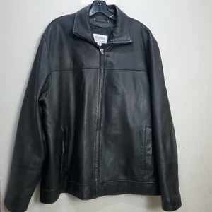 Giacca pelle Wilson’s uomo vintage anni 90 fodera Thinsulate nera grande tinta unita L - Foto 1 di 20