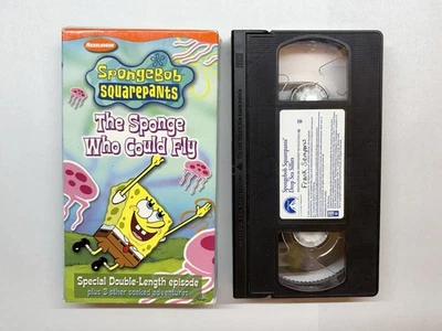 Spongebob Squarepants The Sponge Who Could Fly VHS Nickelodeon Video Tape Nick - Image 1 of 4