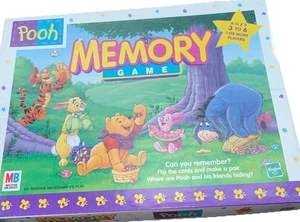Juego de memoria Winnie The Pooh 1996 vintage juego completo 72 cartas con bandeja - Imagen 1 de 5