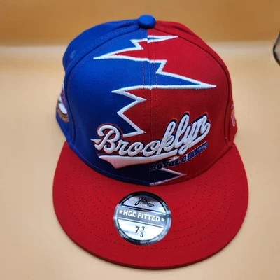 Gorra de béisbol Tosa Brooklyn Royal Giants ajustada para hombre 7 3/8 rojo azul Foto 1 de 4