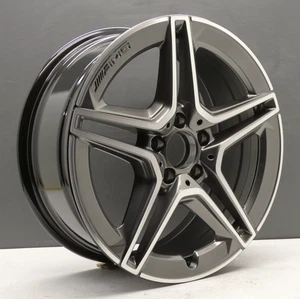 MERCEDES A CLASS AMG 18" ALLOY WHEEL RIM GREY DIAMOND CUT GENUINE X1 A1774011500 - Picture 1 of 14