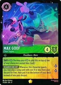 Max Goof Chart Topper Fabled Disney Lorcana Cold Foil - Picture 1 of 1