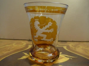 Ranftbecher 1.10.1938 Böhmischer Löwe Gebrüder Lorenz Steinschönau Rarität - Picture 1 of 11