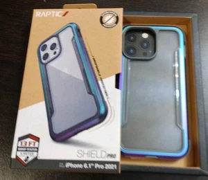 Raptic Shield Pro iPhone 6.1" Pro 2021 Case Dropped Test 13 Ft New In Box - Picture 1 of 7