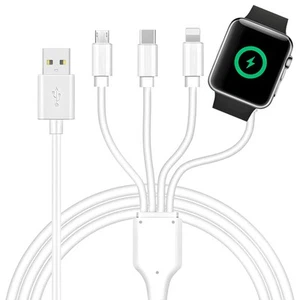 4 in 1 Watch & Phone Charger Cable, Multi Charging Cord, Fast Magnetic Cable ... - Picture 1 of 7