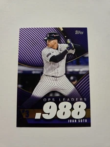 JUAN SOTO 2025 TOPPS SERIES 2 OPS BESTS #OPS-3 NEW YORK YANKEES - Picture 1 of 2