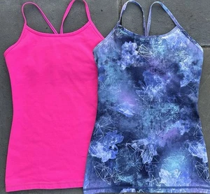 Ivivva by Lululemon Girls Tank Top Size 12 Tumblin Tank Racerback Lot of 2 - Picture 1 of 7
