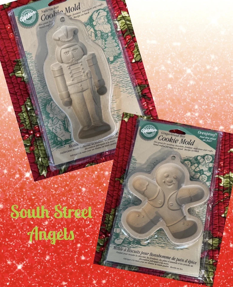 MOLDES PARA GALLETAS DE GRES WILTON CASCANUECES Y PAN DE JENGIBRE NIÑO DE COLECCIÓN ~ NAVIDAD Foto 1 de 4