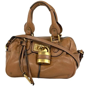 Chloe Paddington handbag Shoulder bag 2way Brown for women Auth - Picture 1 of 8