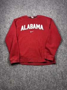 Alabama Crimson Tide Sweater Mens Medium Red NCAA Football Nike Crewneck - Picture 1 of 7