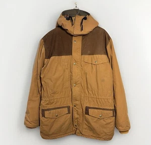 Vintage Woolrich Field Barn Chore Jacket Men’s L Brown Aztec Lined Made In USA - Picture 1 of 24