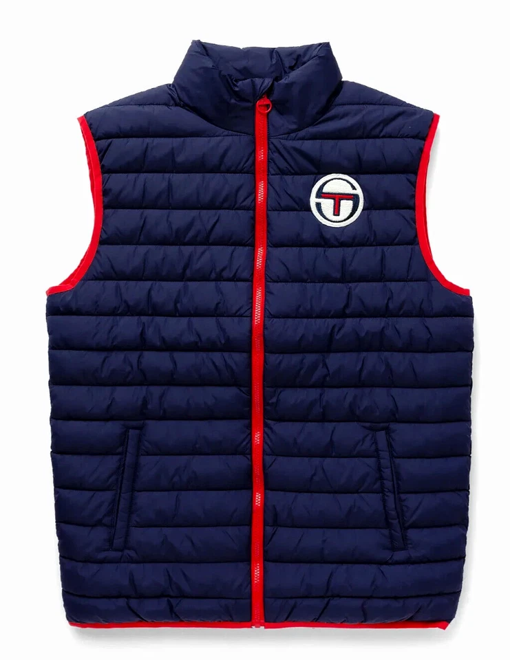 MENS SERGIO TACCHINI GRACIELLO PUFFER GILET BLUE ZIP UP L XL XXL 3XL - Image 1 of 1