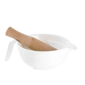 Set macina e pestello utensile da cucina ciotola aglio strumento macina interno - Foto 1 di 12