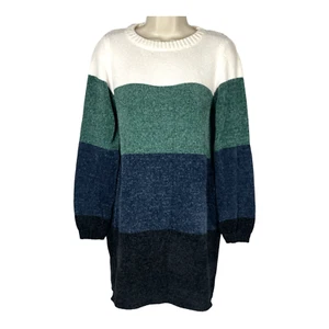 Crystal Doll - Women's Juniors Colorblock Sweater Dress - Multicolor - Medium - Picture 1 of 7