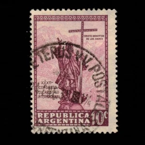 Argentina, Scott 414, Christ of the Andes, 1934, used - Picture 1 of 2