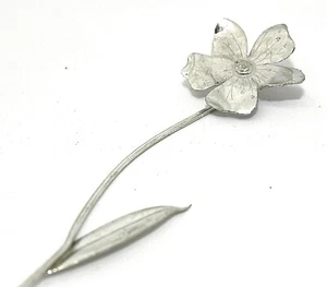 Fiore in ARGENTO, soprammobile bomboniera, regalo raffinato, ITALY - Picture 1 of 5