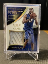 karl anthony towns rookie 2015 Immaculate Sole of the Game  16/20
