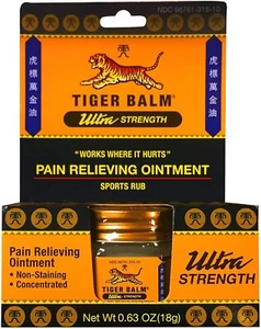Tiger Balm Pain Relieving Ointment, Ultra, 18g – Muscle Rub Ultra Strength – - Picture 1 of 2