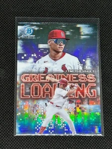 JJ WETHERHOLT 2025 Bowman Chrome Greatness Loading Refractor #GL-17 Cardinals - Picture 1 of 2