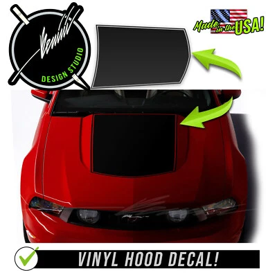 Calcomanía a rayas estilo 2 Hood Buldge Blackout Racing - se adapta a Ford Mustang GT 2010-2014 Foto 1 de 2