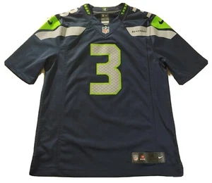 Nike Seattle Seahawks Jersey Medium Russell Wilson Stitched Authentic Player NFL - Picture 1 of 11