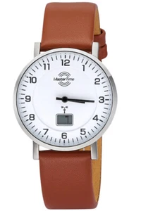Master Time Orologio Da Donna Con Cinturino In Pelle Braun MTLS-10741-12L - Picture 1 of 3