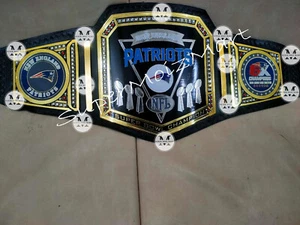 New England Patriots Super Bowl NFL championship Belt 2mm Brass - Picture 1 of 3