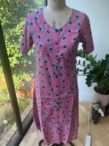 Stunning Haslemere Collections ladies sz 18 pink/blue floral print cotton dress - Picture 1 of 11