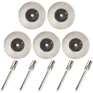5Pcs Diamond Cutting Disc Saw Accessory Set 60mm Drill Rotary Tool Cutting Blade - Picture 1 of 9