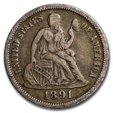 1891-O Liberty Seated Dime XF - SKU#277492 Cover