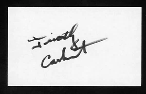 Timothy Carhart Actor:Star Trek, CSI, Ghostbusters  Signed 3x5 Index Card E26981 - Picture 1 of 1