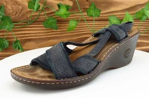 UGG Damensandalen aus blauem Riemenleder Gr. 8 M - Bild 1 von 7
