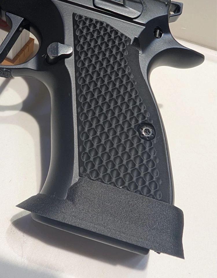 Revised! CZ Compact, P01, PCR Magwell W/ Short Grips. Works With All Magazines