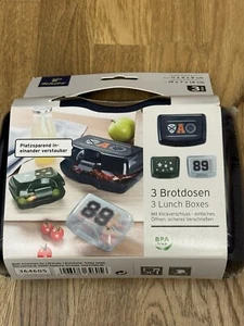 TCM Tchibo 3 Brotdosen mit Klickverschluss, Neu ! - Bild 1 von 3