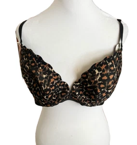 Wacoal b.tempt'd Women's 36DD Leopard Print Push-Up Bra NWT - Picture 1 of 4