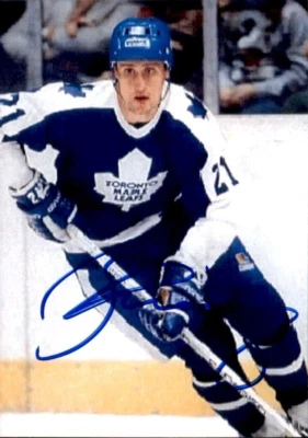Borje Salming Signed Toronto Maple Leafs Trading Card Sized Mini Photo #3 JSA - Image 1 of 2