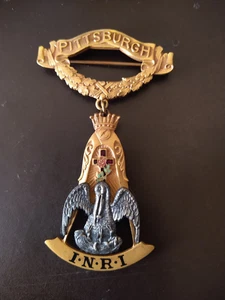 Antigua Joya Masónica Caballero de la Cruz Rosa, Pittsburgh Pa. Capítulo - Imagen 1 de 6