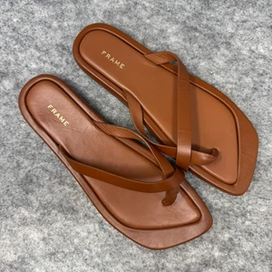 Frame Le montauk Sandalias Cuero Marrón Mujer Talla 7.5 Criss Cross Pisos España - Imagen 1 de 10